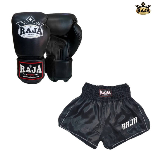 Raja Gloves - Classic Series Short Combo Black