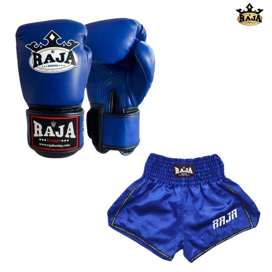 Raja Gloves - Classic Series Short Combo Blue