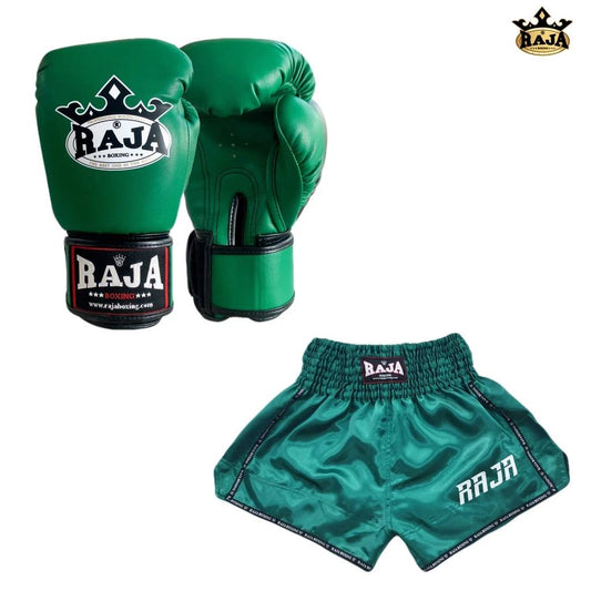 Raja Gloves - Classic Series Short Combo Green
