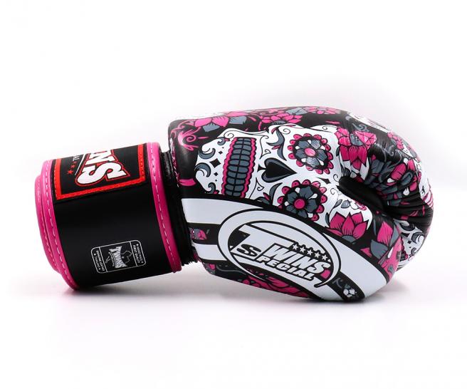 Twins Gloves - Skull Pink