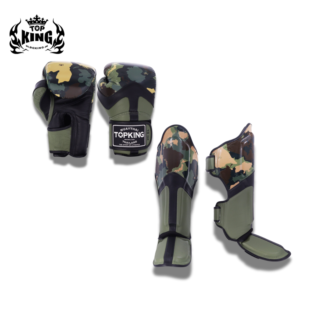 Top King Sparring Set Camo Green