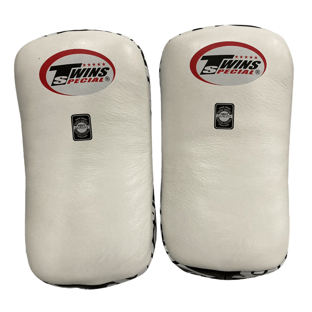 Twins Special Thai Pads KPL12 White/Black - KICKPUNCHELBOW