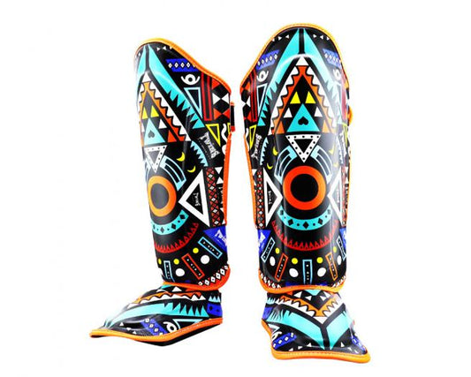 Twins Shin Guards Aztecs - KICKPUNCHELBOW