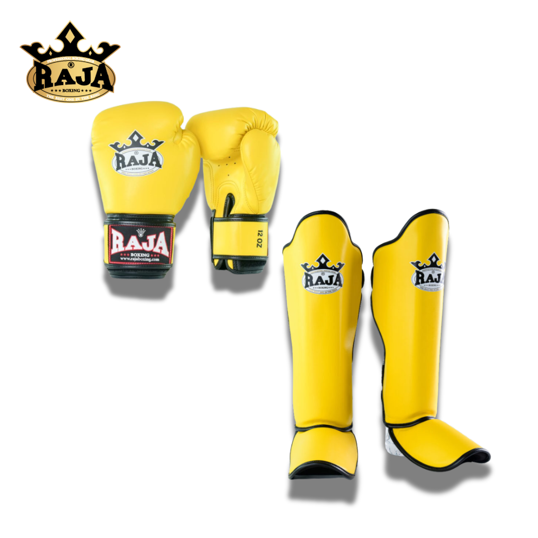 Raja Sparring Set Semi Leather Yellow