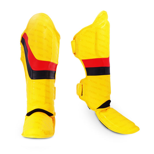 Top King Shin Guards Innovation Yellow