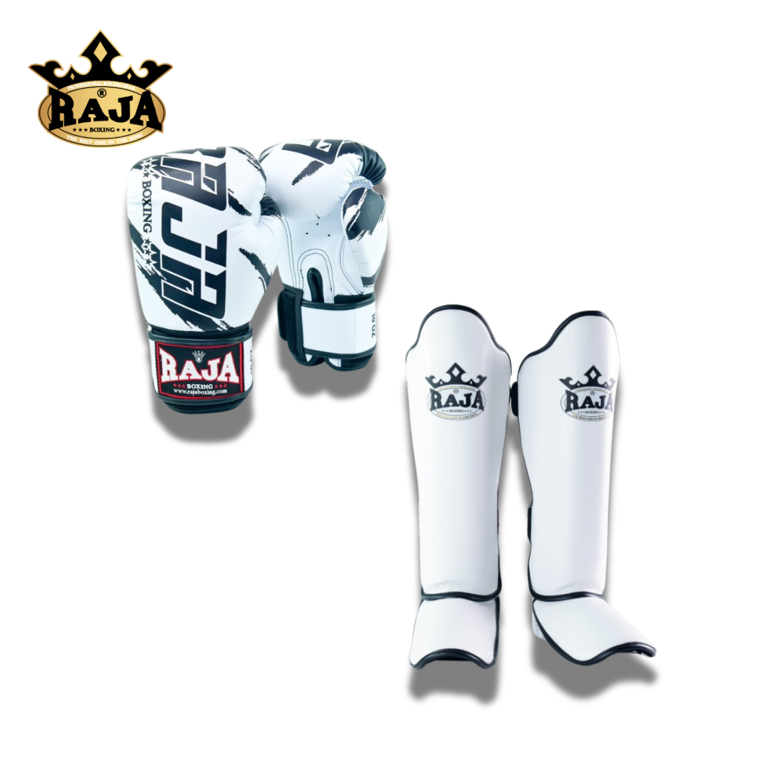 Raja Sparring Set Leather White