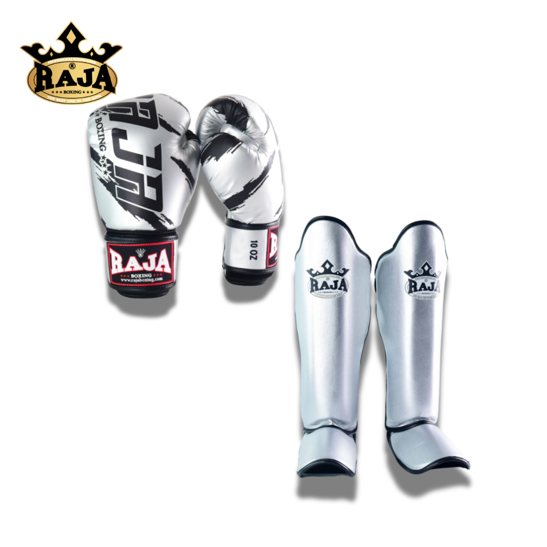 Raja Sparring Set Semi Leather Silver