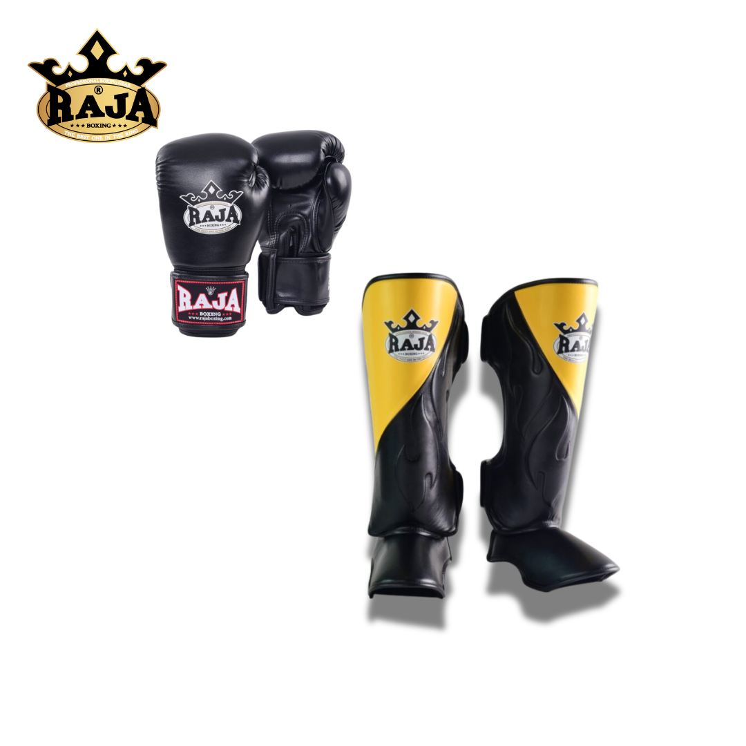 Raja Sparring Set Leather Cut On Yellow