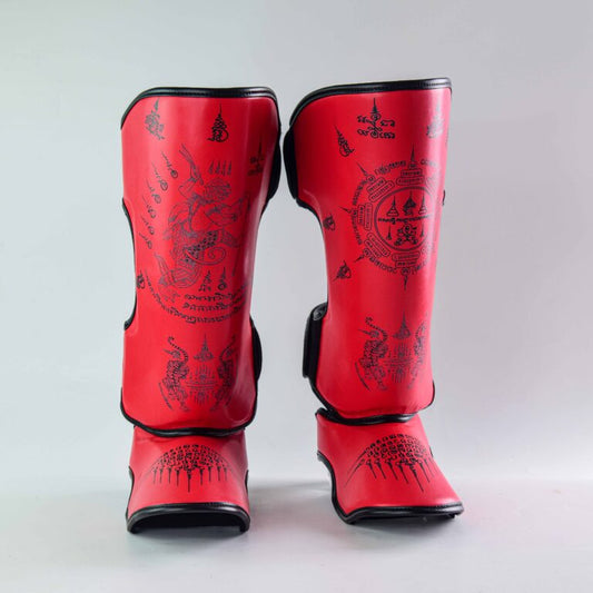 Raja Shin Guards Sakyan Red