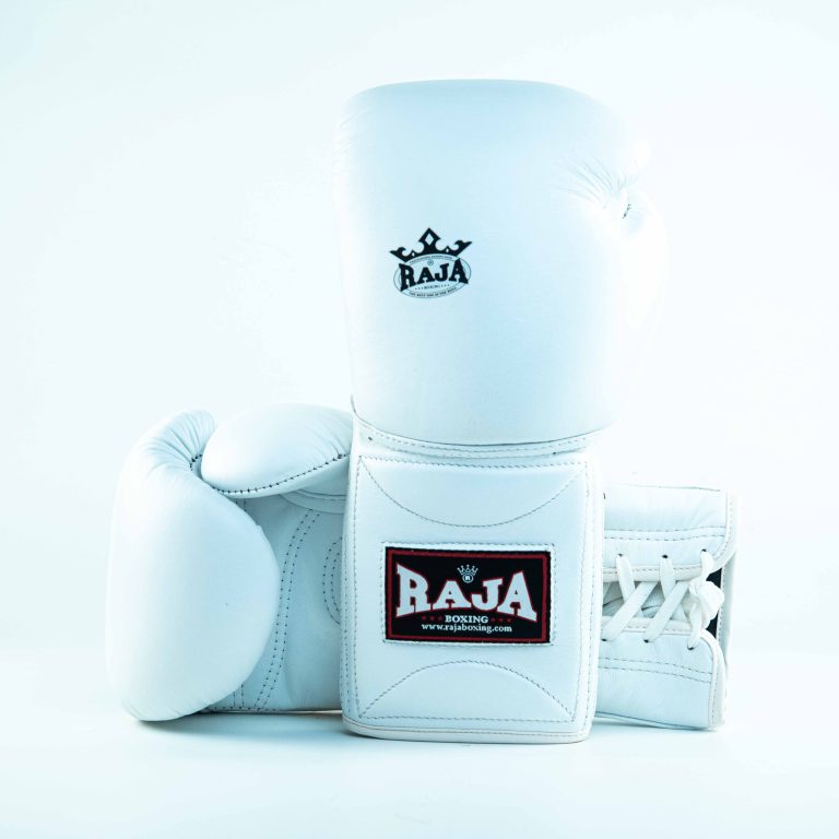 Raja Gloves - Leather Lace up White