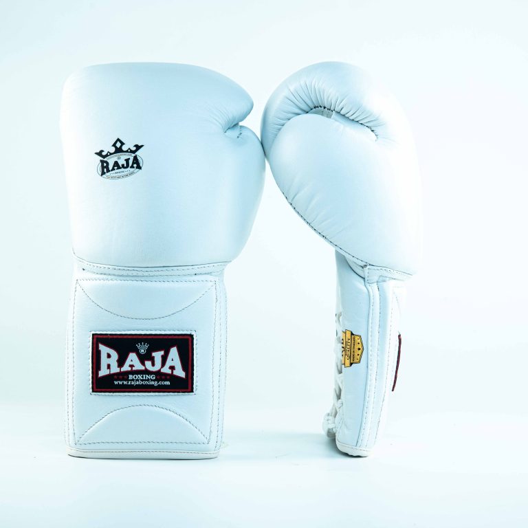 Raja Gloves - Leather Lace up White