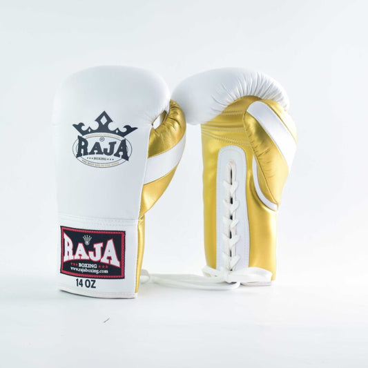 Raja Gloves - Leather Lace up White Gold O.G