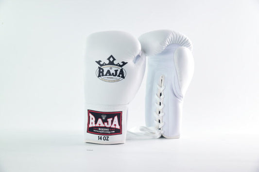 Raja Gloves - Leather Lace up White O.G