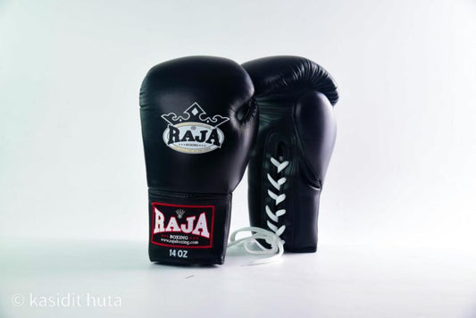 Raja Gloves - Leather Lace up Black O.G