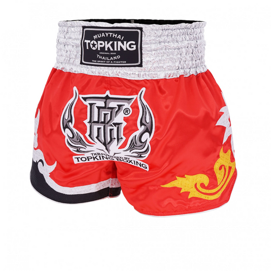 Top King Shorts Big Logo Red - KICKPUNCHELBOW