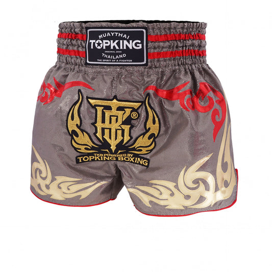 Top King Shorts Big Logo Gray - KICKPUNCHELBOW