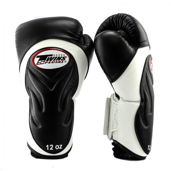 Twins Special Boxing Gloves BGVL6 White Black - KICKPUNCHELBOW