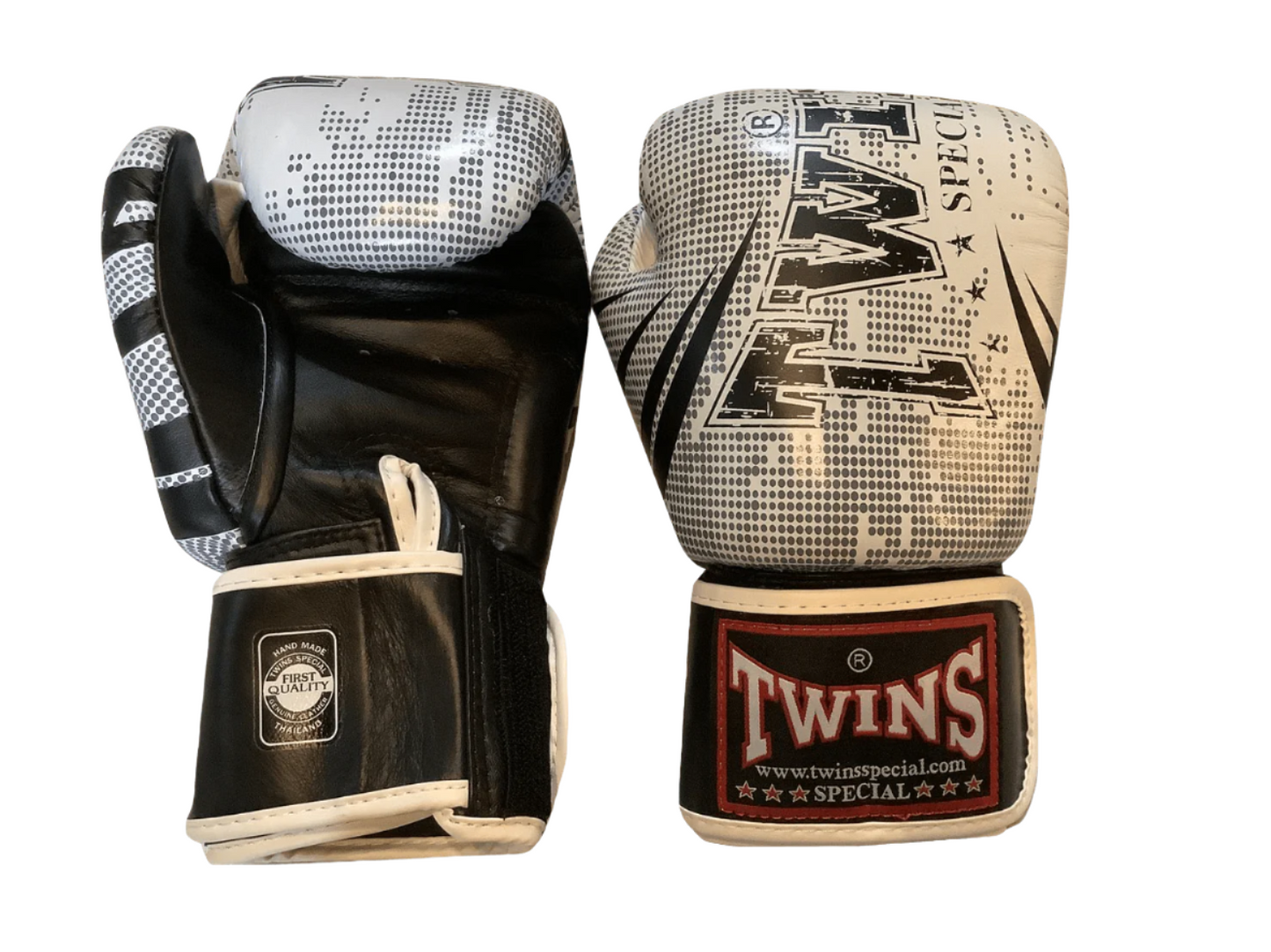 Twins Special Gloves Abstract White/Black - KICKPUNCHELBOW