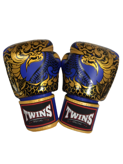 Twins Special gloves FBGVL3-52 Gold Blue - KICKPUNCHELBOW