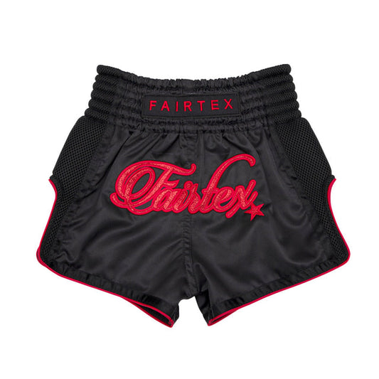 Fairtex Kids Muay Thai Shorts - BSK2104 "MIDNIGHT RED"