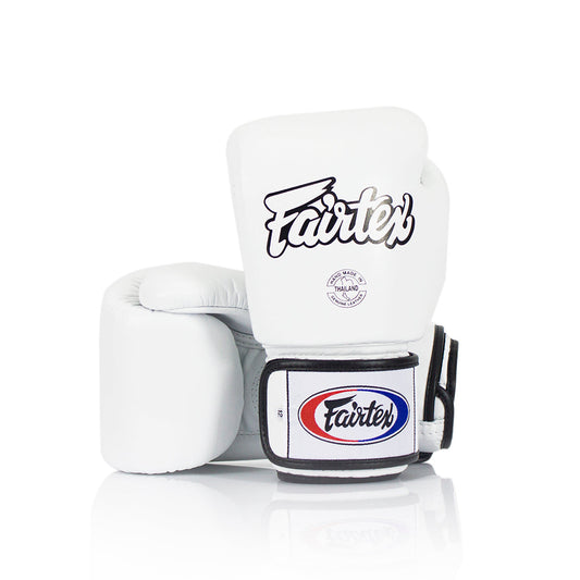 Fairtex Kids Muay Thai Universal Tight-Fit Gloves - White