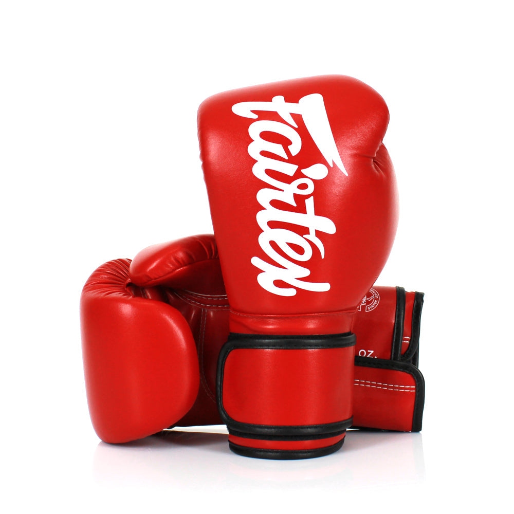 Fairtex Kids Muay Thai Microfiber Gloves  - Red