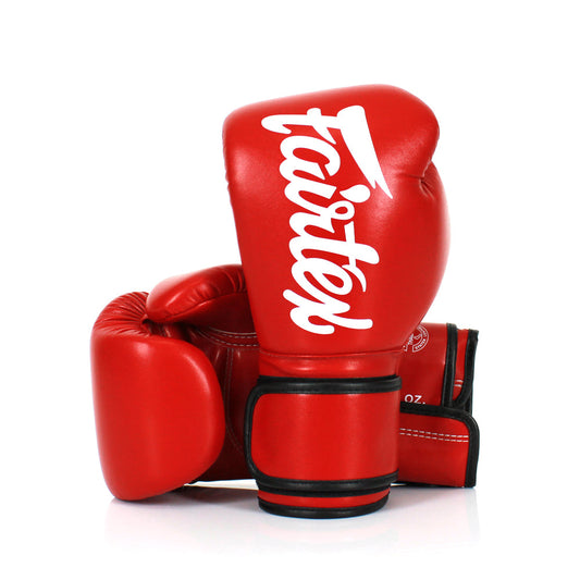 Fairtex Kids Muay Thai Microfiber Gloves  - Red