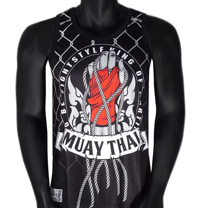 Muay Thai Training Singlets - Born To Be Muay Thai Boxing Jersey Thailand