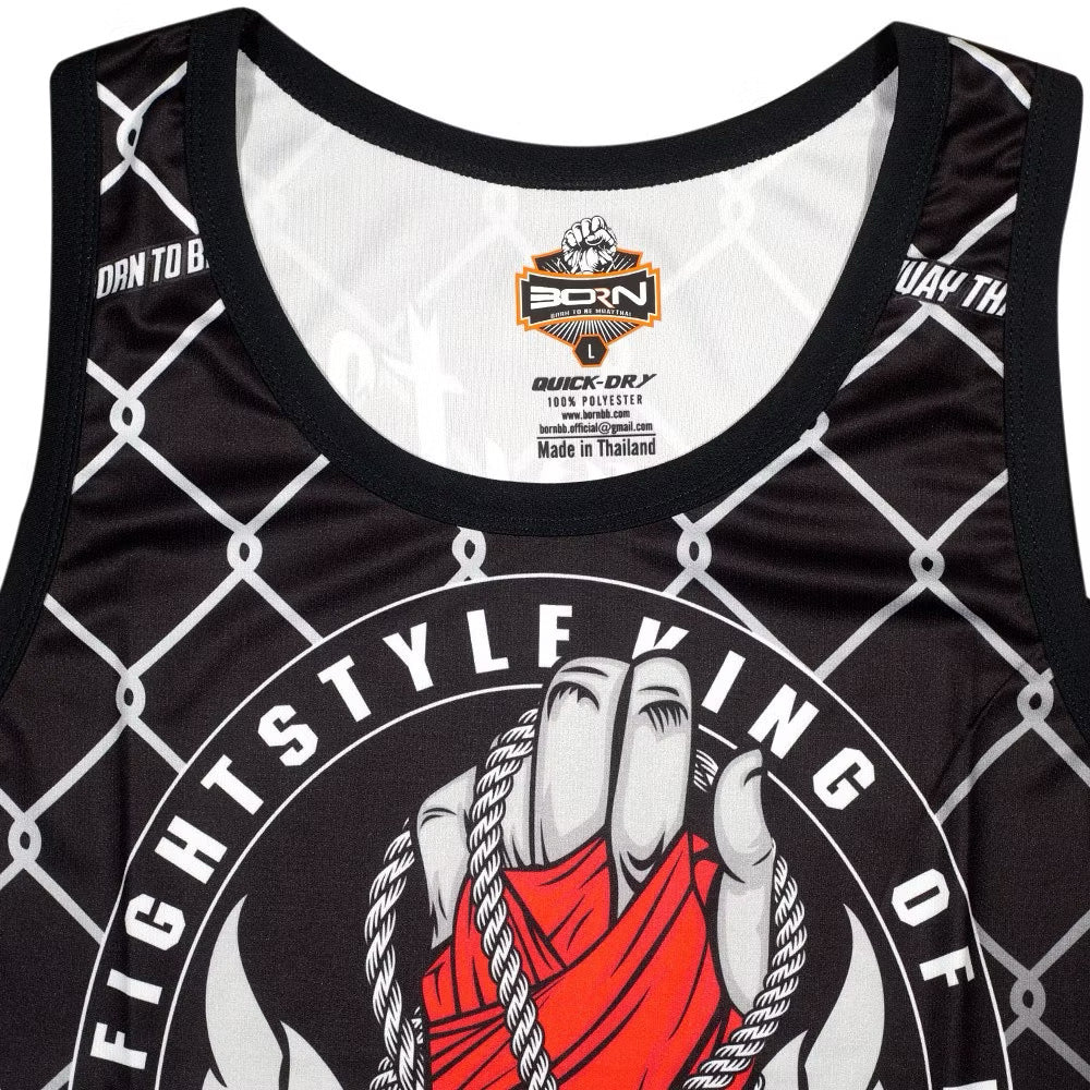 Muay Thai Training Singlets - Born To Be Muay Thai Boxing Jersey Thailand