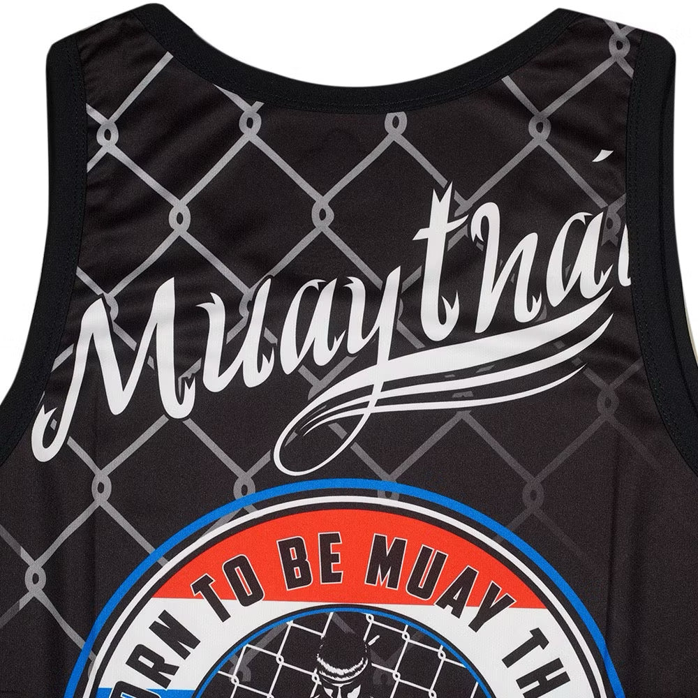 Muay Thai Training Singlets - Born To Be Muay Thai Boxing Jersey Thailand