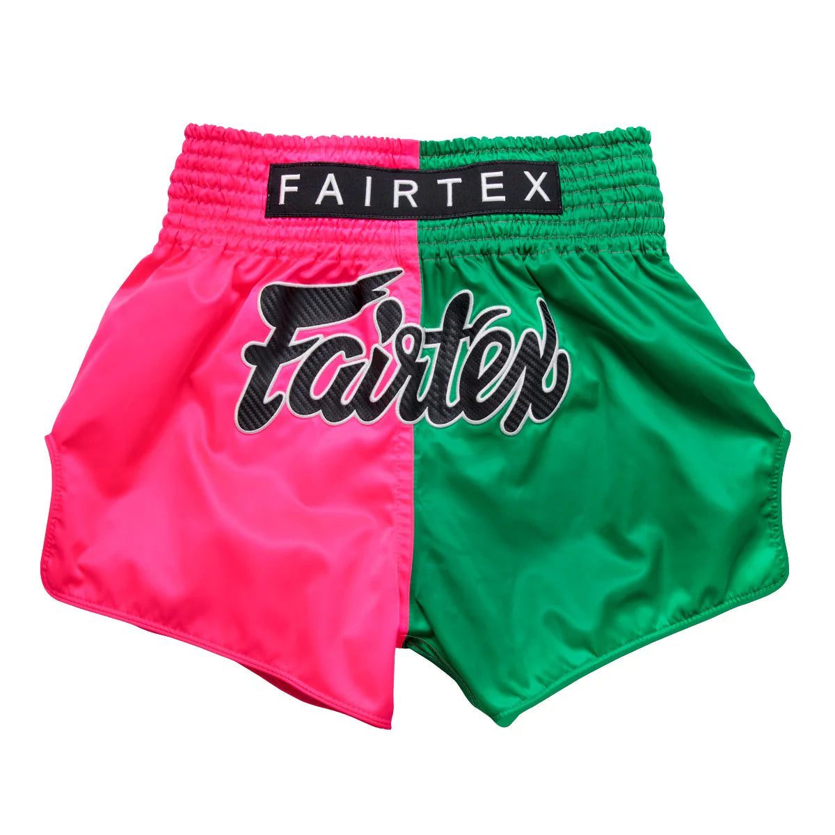 Fairtex Muay Thai Shorts - Green Pink Split