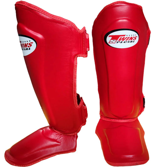 Twins Special Shin Guards SGL10 Red - KICKPUNCHELBOW