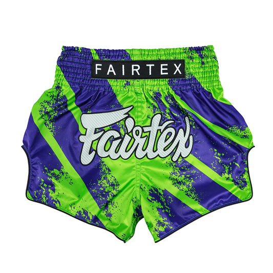 Fairtex Muay Thai Shorts - Street King Green/Blue