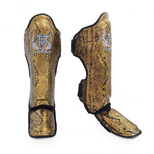 Top King Shin Guards Super Snake Gold