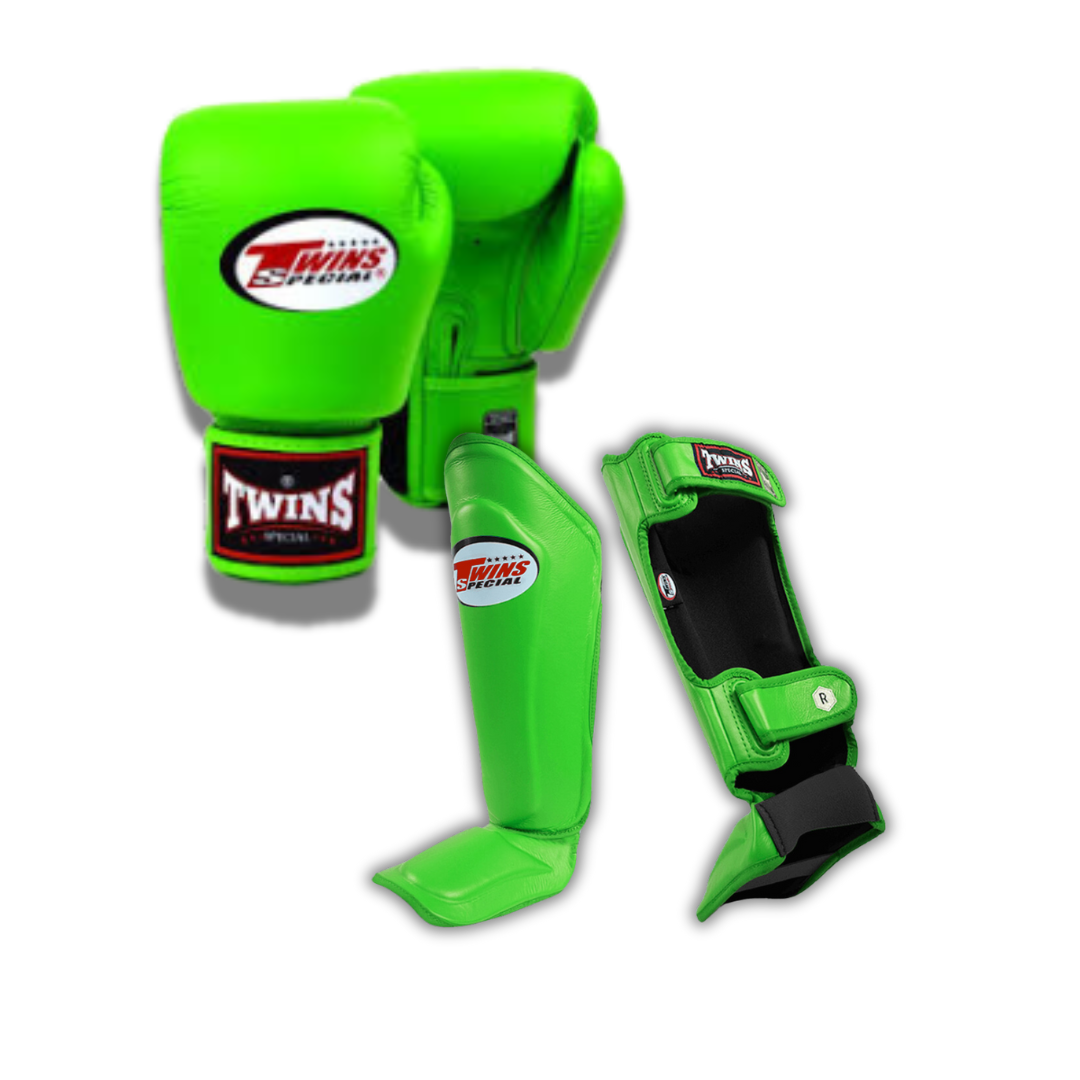 Twins Special Sparring Set SGL10 Lime Green