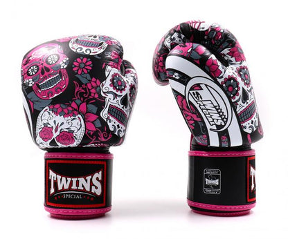 Twins Gloves - Skull Pink