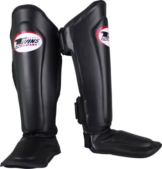 Twins Special Shin Guards SGL10 Black - KICKPUNCHELBOW