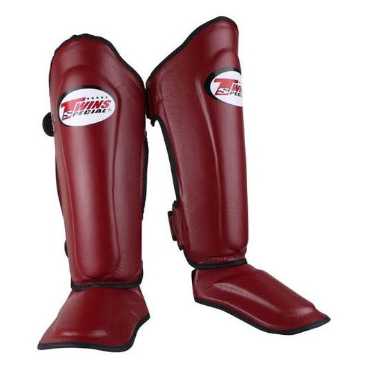 Twins Special Shin Guards SGL10 Maroon - KICKPUNCHELBOW