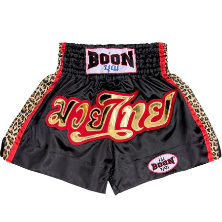 Boon Muay Thai Shorts Classic Fit Leopard Stripe