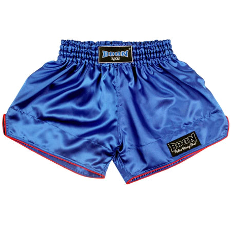 Boon Muay Thai Shorts Retro Fit Blue - KICKPUNCHELBOW