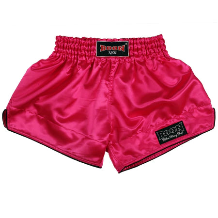 Boon Muay Thai Shorts Retro Fit Pink - KICKPUNCHELBOW