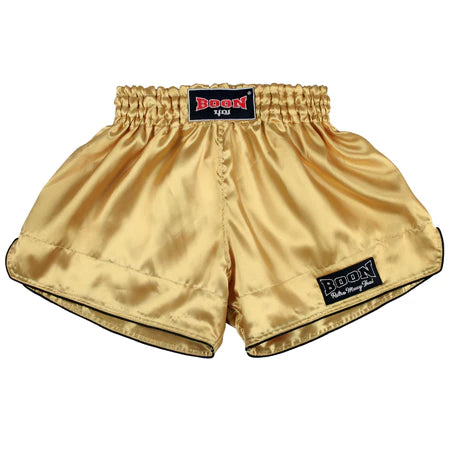 Boon Muay Thai Shorts Retro Fit Gold