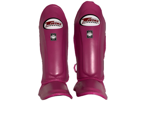 Twins Special Shin Guards SGL10 Dark Pink - KICKPUNCHELBOW