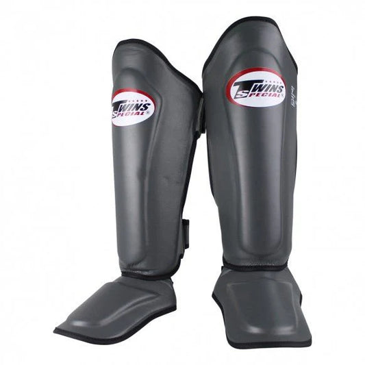 Twins Special Shin Guards SGL10 Grey - KICKPUNCHELBOW