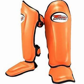 Twins Special Shin Guards SGL10 Orange - KICKPUNCHELBOW